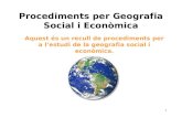 Procediments Geografia Social i Econòmica