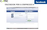 Facebook per a empreses ii