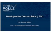 Participación y tic- Lucas Jolías