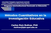 Métodos Cuantitativos en la Investigación Educativa