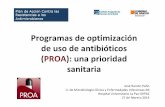 Programas de optimización de uso de antibióticos (PROA): una prioridad sanitaria