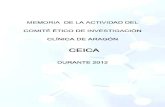 Memoria CEICA 2012