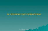 El periodo post-operatorio