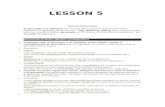 LESSON 5 AND 8