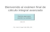 Examen final calculo