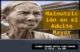 Malnutricion en el adulto mayor