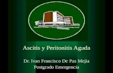Ascitis y peritonitis