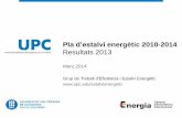Resultats estalvi energètic UPC 2013