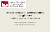 Tercer Sector i perspectiva de gènere dades per a la reflexió
