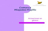 Actuaciones dn Género en la Comarca Miajadas-Trujillo