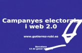 Campanyes electorals i web 2.0. Presentació d'Antoni Gutierrez Rubí