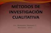 Metodología cualitativa warisata 2012   2