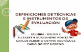 Definiciones De TéCnicas E Instrumentos De EvaluacióN
