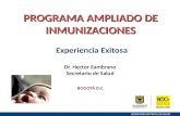 Foro Niñez - Presentación Héctor Zambrano - Secretario de Salud - Vacunación