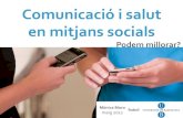 Comunicació i salut en mitjans socials