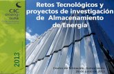 Retos tecnológicos y proyectos de investigación en almacenamiento de energía