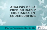 Análisis de la credibilidad y confianza en couchsurfing
