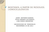 Presentacion bioetanol a partir de residuos lignocelulósicos