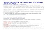 Manual para subtitulos formato SSA o ASS