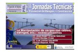 LA MANIPULACIÓN DE CARGAS CON CABLES, ESLINGAS, ETC.: MEDIDAS PREVENTIVAS