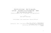 Antoine Artaud, una teatrología de presencias. Teatrología de crueldad jeroglífica.