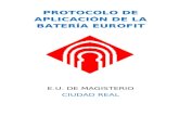 Protocolo BaterÍa Eurofit