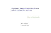 nociones y fundamentos estadísticos en la investigacion agricola