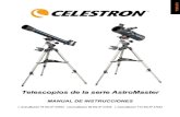 Celestron AstroMaster Telescopes, Models 21062, 31035, 31042. Spanish