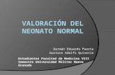 Valoración del neonato normal