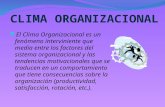 Clima Organizacional y Cultura Organizacional