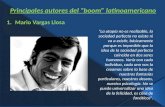 Principales autores del boom latinoamericano