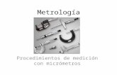 Sesión 8 Medición con micrómetros