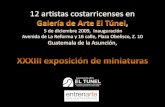 12 artistas costarricenses en El Túnel, catálogo online