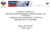 Presentación Cuenta Pública SEREMI JUSTICIA