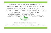 Diapositivas Resumen Mexicanos Primero 2009