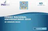 II Censo Nacional Universitario-2010