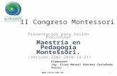 II Congreso Montessori