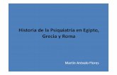 Historia de la Psiquiatría en Egipto, Grecia y Roma