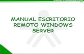Manual Escritorio Remoto Windows Server