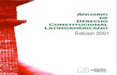 Anuario de Derecho Constitucional no 2001