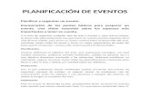 PLANIFICACIÓN DE EVENTOS