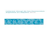 Informe anual Contenidos  Digitales España (ONTSI/Red.es) 2010