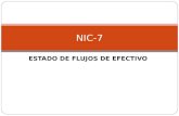 Nic-7 Estado de Flujos de Efectivo