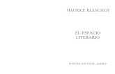 Blanchot Maurice - El Espacio Literario