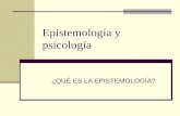 Epistemología y psicología
