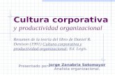 Cultura corporativa y productividad organizacional