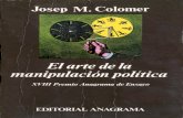 COLOMER EL ARTE DE LA MANIPULACIÓN POLÍTICA