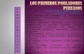 LOS PRIMEROS POBLADORES PERUANOS - HP - 5º