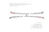 patrimonio cultural y artistico de venezuela