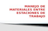 MANEJO DE MATERIALES ENTRE ESTACIONES DE TRABAJO